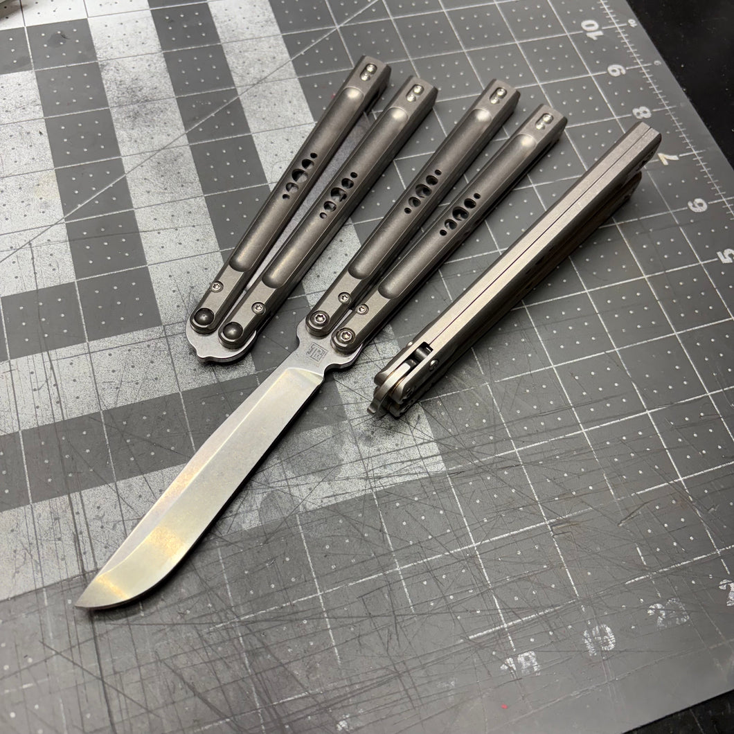 Revolution v2 Balisong - AEB-L Stainless Machine Ground Blade