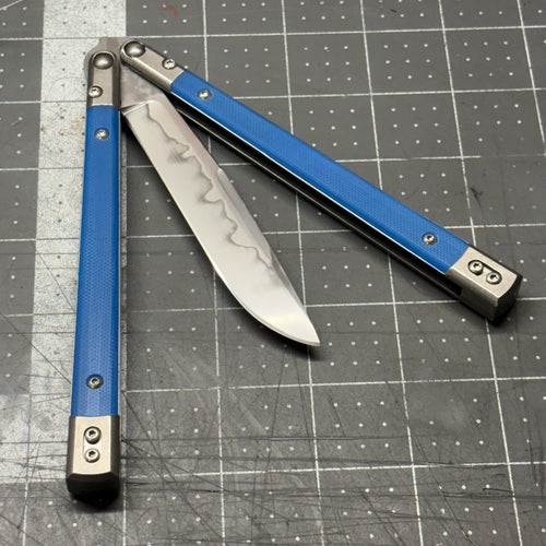 Revolution v2 W2/hamon Weekawk - Blue G10 inserts