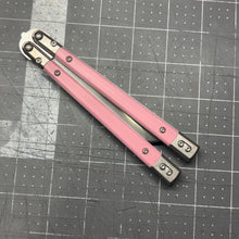 Load image into Gallery viewer, Revolution v2  Hand-ground D2 blade - Pink G10 inserts