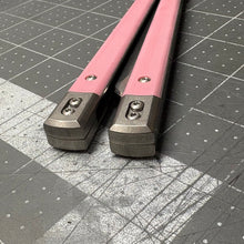 Load image into Gallery viewer, Revolution v2  Hand-ground D2 blade - Pink G10 inserts
