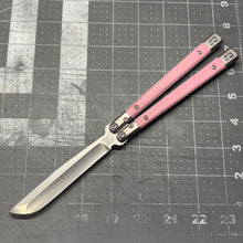 Load image into Gallery viewer, Revolution v2  Hand-ground D2 blade - Pink G10 inserts