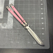Load image into Gallery viewer, Revolution v2  Hand-ground D2 blade - Pink G10 inserts