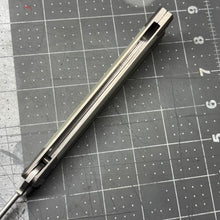 Load image into Gallery viewer, Revolution v2  Hand-ground D2 blade - Ghost Jade G10 inserts