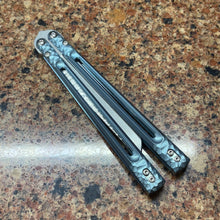 Load image into Gallery viewer, Campanile Rock Textured - Light Blue Ano - AEB-L stainless, CNC Production blade