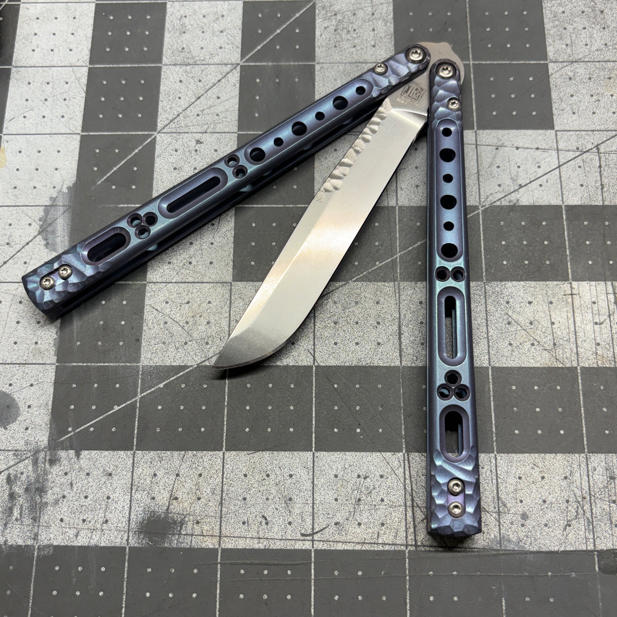 BCv2 - Textured - HV Blue Ano - Tanto - Production Blade – palethiusdesigns